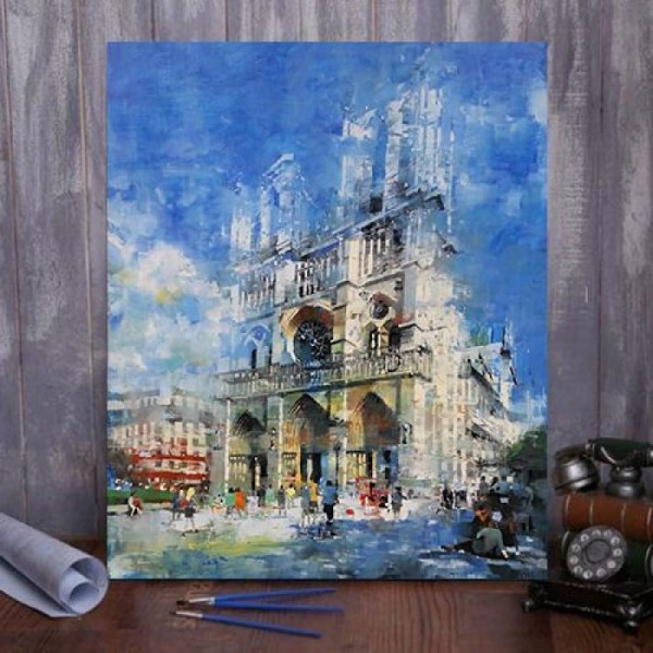 Notre Dame Afternoon Paint By Numbers Kit