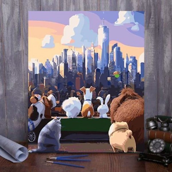 Pets In New York Paint By Numbers Kit