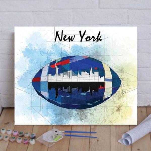 Football New York Giants Paint By Numbers Kit