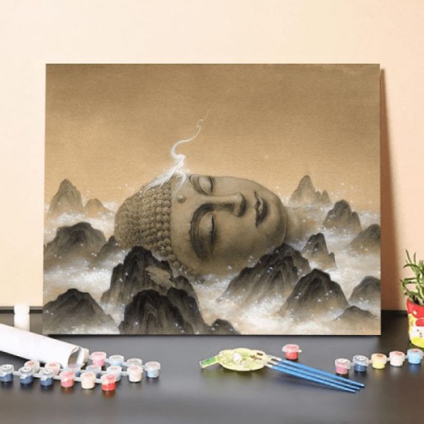 Paint by Numbers Kit-Gunsan Buddha Head