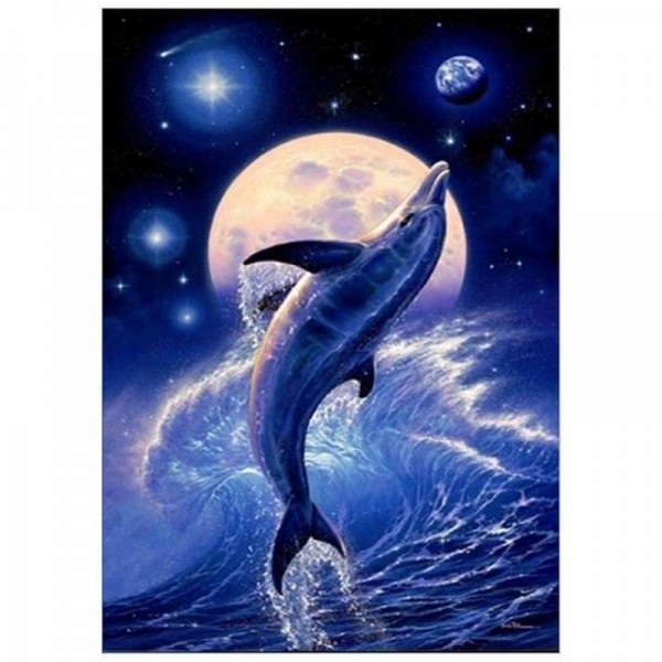 Order Dolphin Diy Paint By Numbers Kits