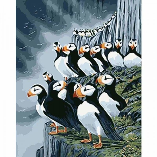 Order Penguin Diy Paint by Numbers Kits