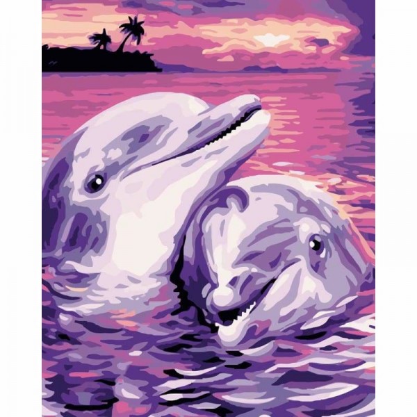 Dream Dolphin Diy Paint By Numbers Kits