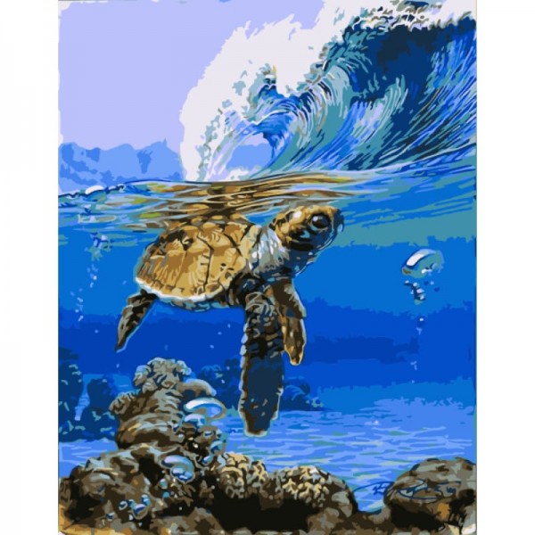 Turtle Diy Paint By Numbers Kits