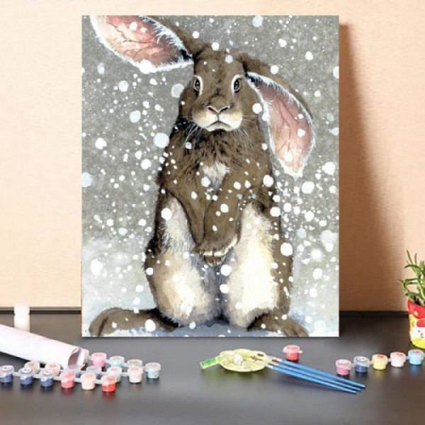 Paint By Numbers Kit – Rabbit in Snow