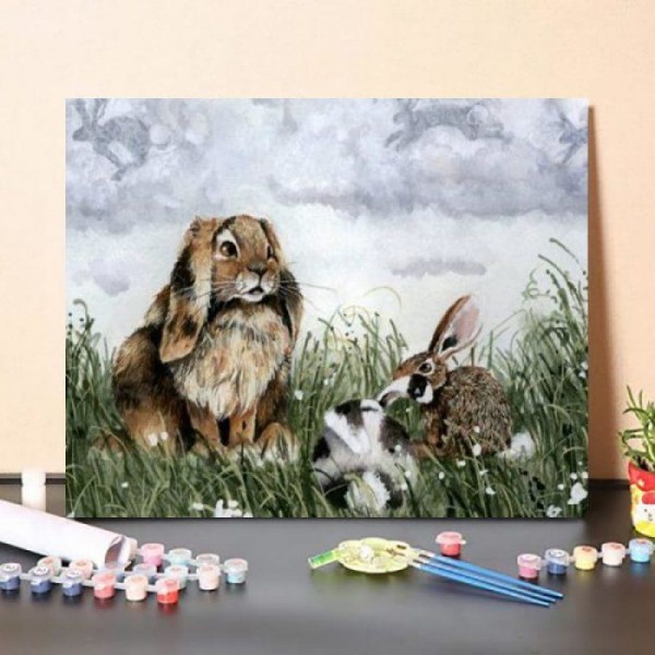 Paint By Numbers Kit – Three Rabbits