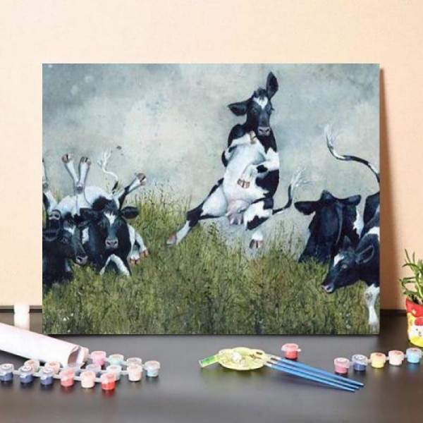 Paint By Numbers Kit – Dancing cow