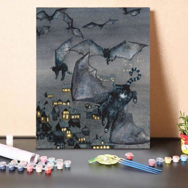 Paint By Numbers Kit – Flying in the Dark Night