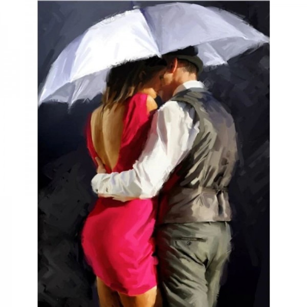 Order Lovers Under Umbrella Diy Paint By Numbers Kits