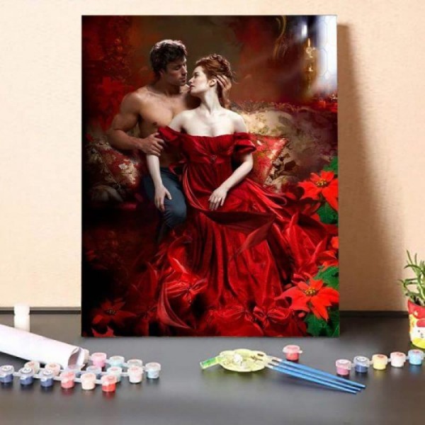 Paint by Numbers Kit-Red Romance