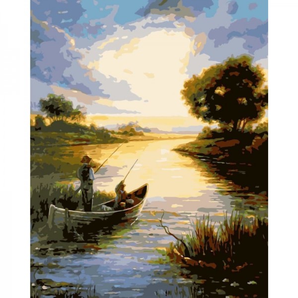 Order Landscape Lake Diy Paint By Numbers Kits