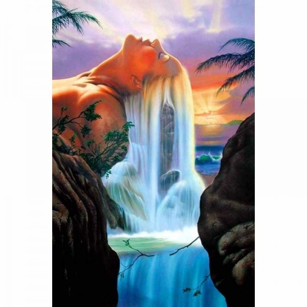 Order Landscape Fairy Waterfalls Diy Paint By Numbers Kits