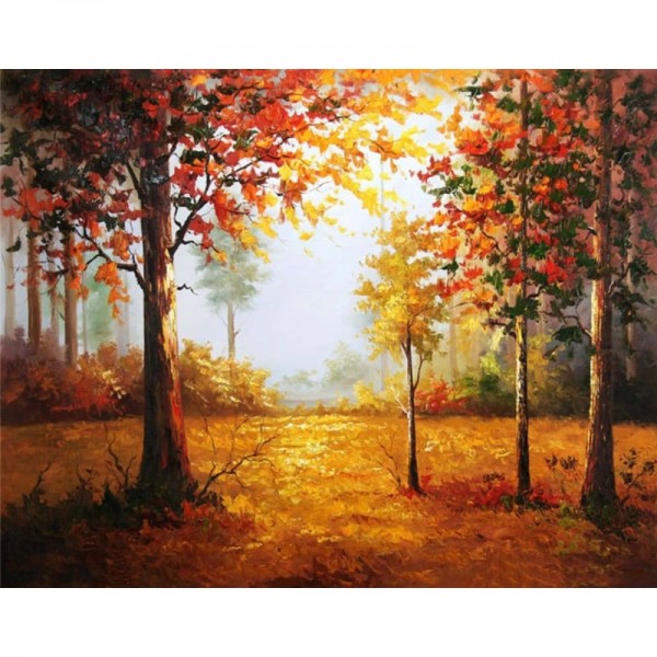 Landscape Nature Forest Diy Paint By Numbers Kits