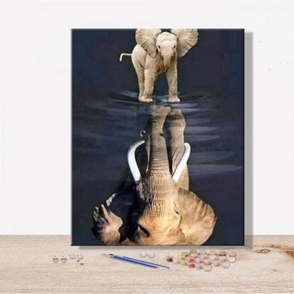 Buy Animal Elephant Diy Paint By Numbers Kits