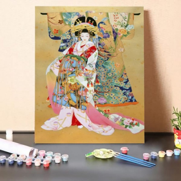 Paint by Numbers Kit-Japanese Classical Singer 8
