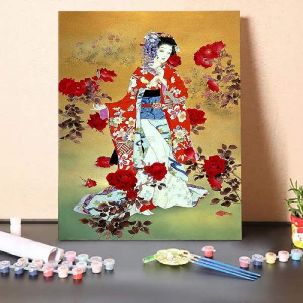 Paint by Numbers Kit-Japanese Classical Singer 6