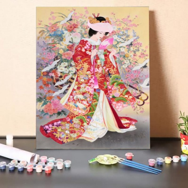 Paint by Numbers Kit-Japanese Classical Singer 4