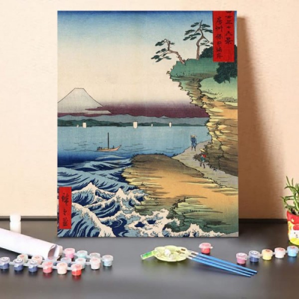 Paint by Numbers Kit-Waves by the Sea