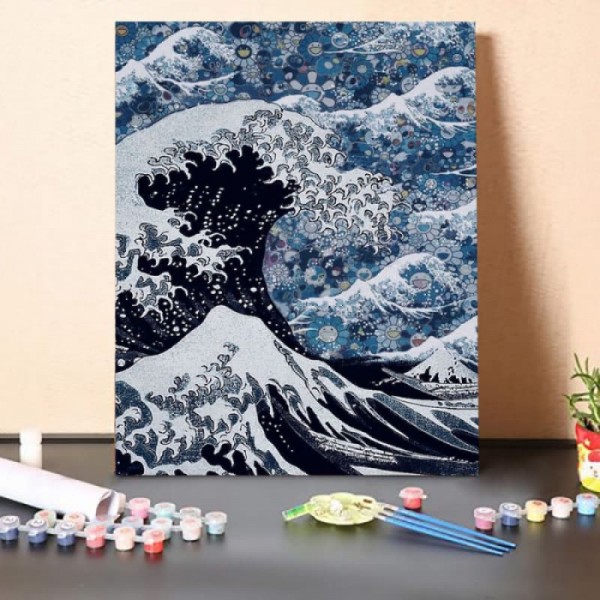 Paint by Numbers Kit-Waves Like Snow