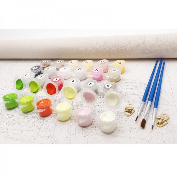 Paint by Numbers Kit-Flowerbed