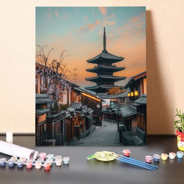 Paint by Numbers Kit-Yasaka Pagoda Kyoto