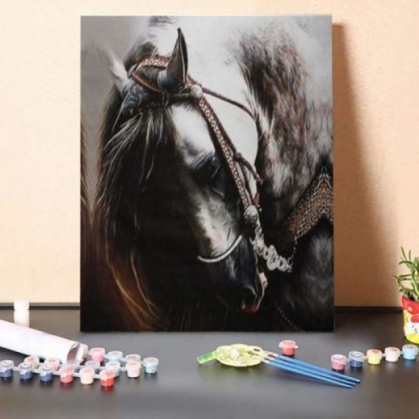 Paint by Numbers Kit – The White Horse