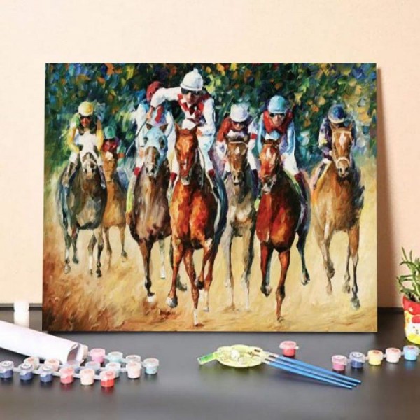 Horse Race – Paint By Numbers Kit