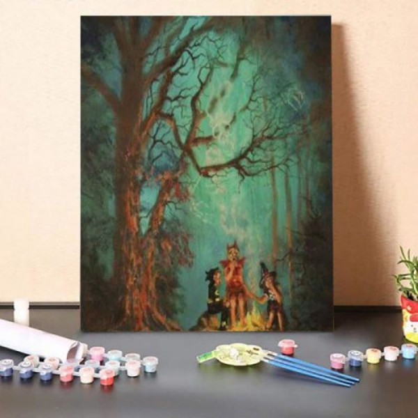 Paint By Numbers Kit – Campfire Ghost
