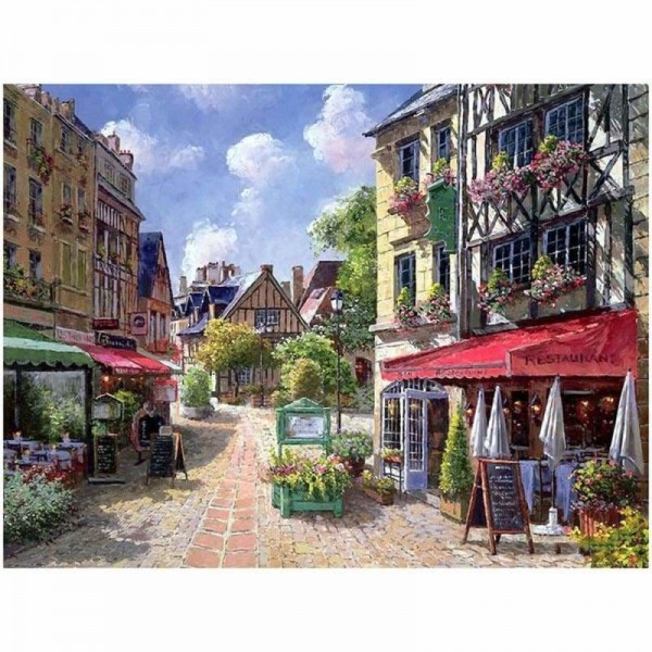 Order Coffee Shop Landscape Diy Paint By Numbers Kits