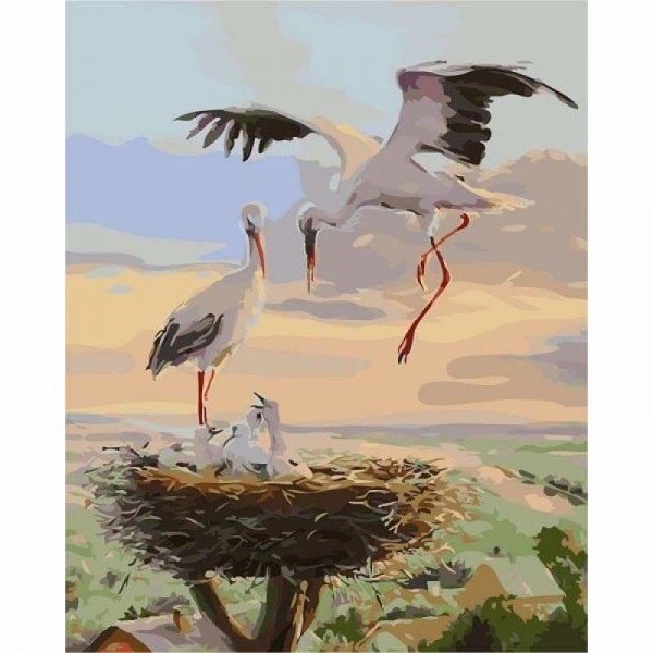 Animal Crane Diy Paint By Numbers Kits