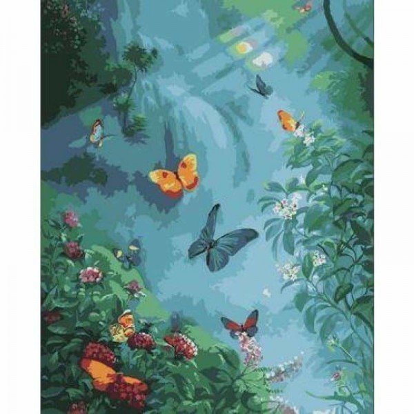 Flying Animal Butterfly Diy Paint By Numbers Kits