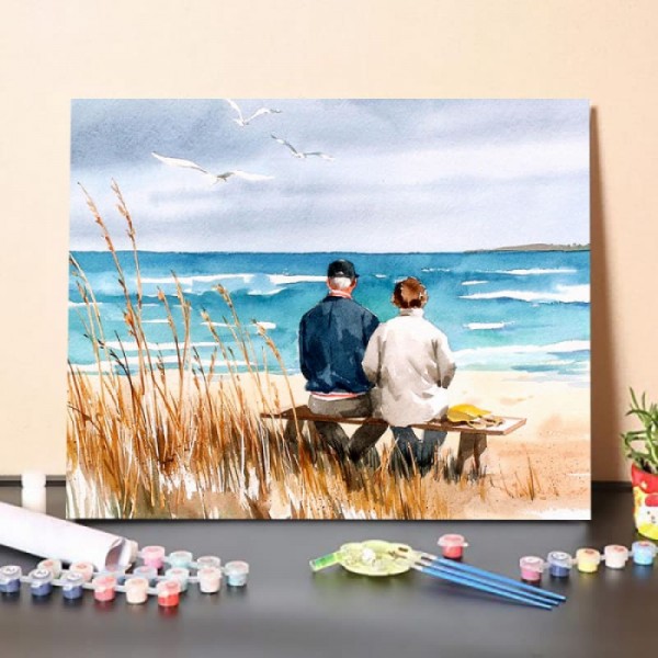 Paint by Numbers Kit-Companion By The Sea