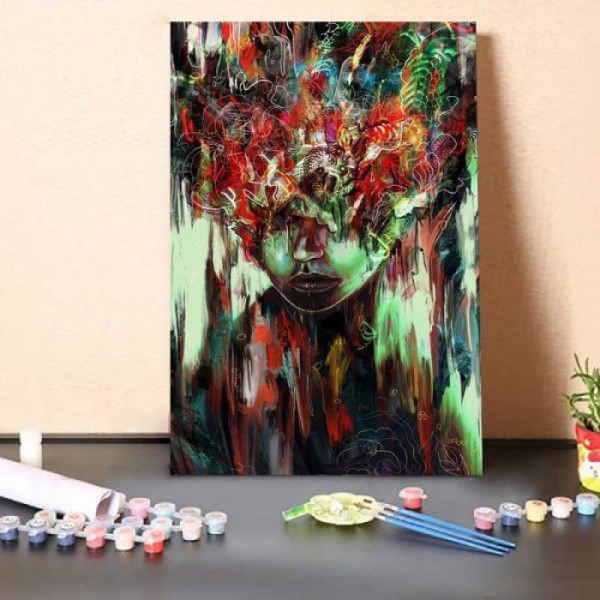 Paint By Numbers Kit-Psychedelic Head