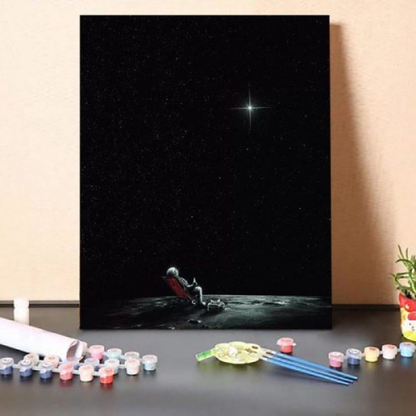 Paint By Numbers Kit-Looking at The Stars