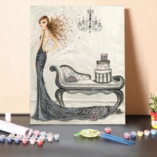 Paint By Numbers Kit-Noble Dress