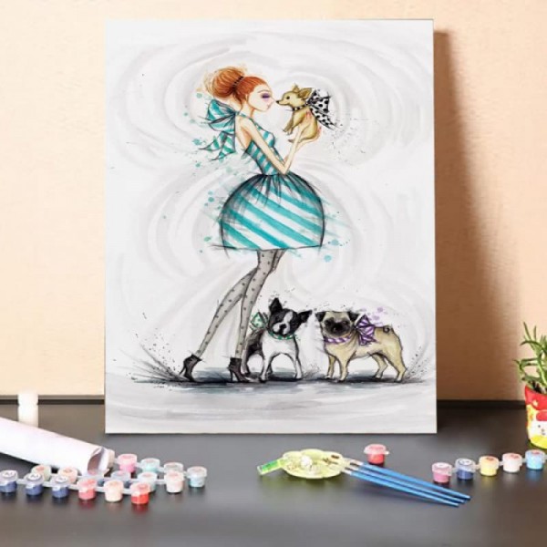 Paint By Numbers Kit-Kind Girl