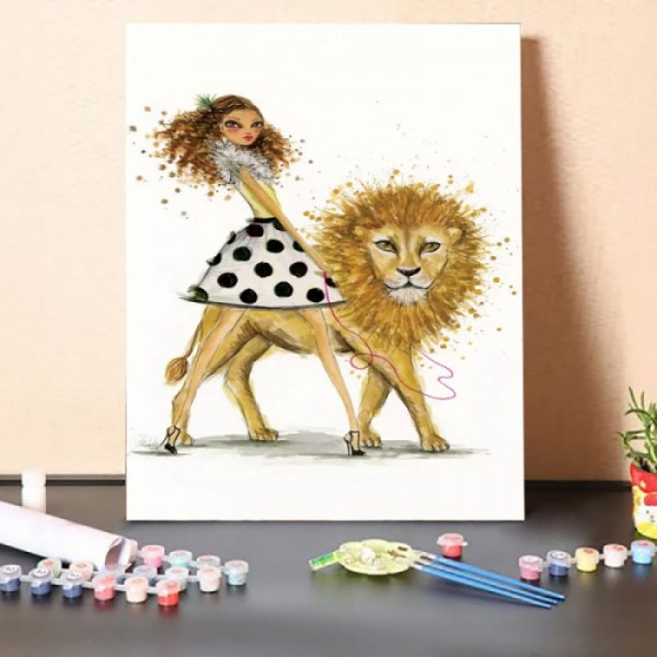 Paint By Numbers Kit-Lion Pet