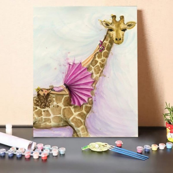 Paint By Numbers Kit-Lying On The Giraffe