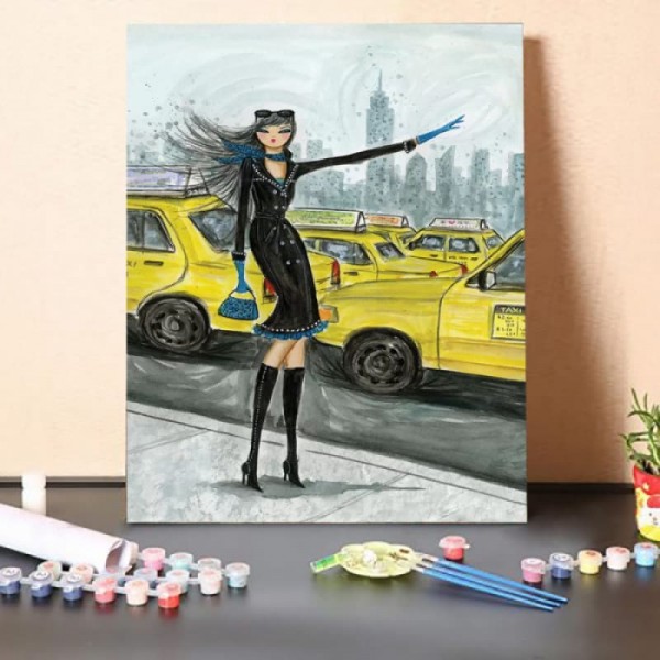 Paint By Numbers Kit-Take a Taxi