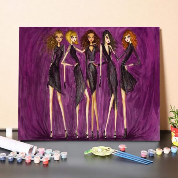 Paint By Numbers Kit-Fashion Pose