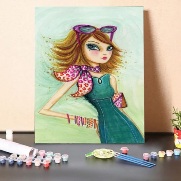 Paint By Numbers Kit-Nice Girl