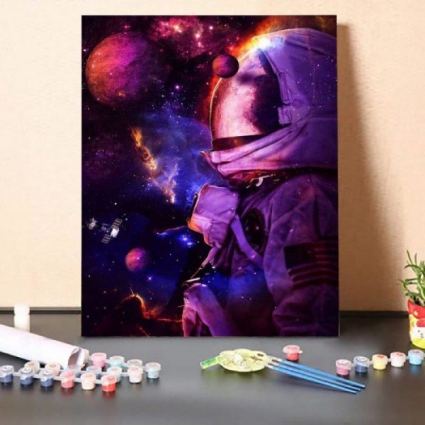 Paint by Numbers Kit-Astronaut in the Stars