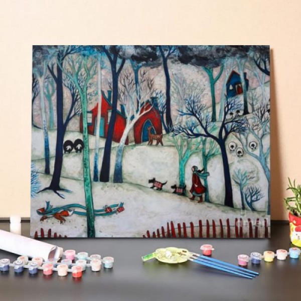 Buy Paint By Numbers Kit Winter