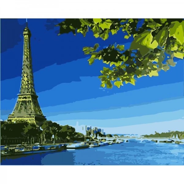 Eiffel Tower Diy Paint By Numbers Kits