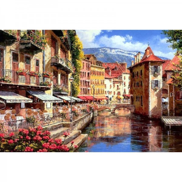 Order Landscape Town Diy Paint By Numbers PBN90434
