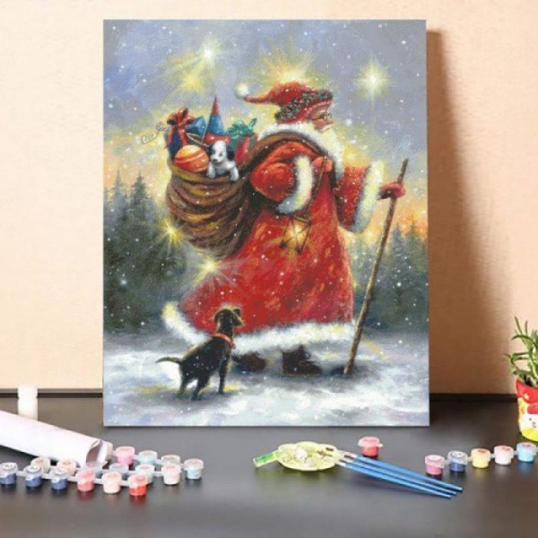 Strolling Santa – Paint By Numbers Kit