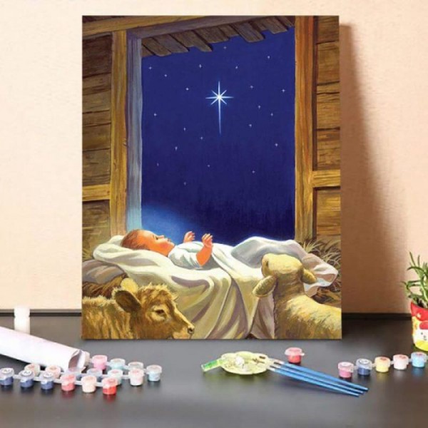 Garden Baby Jesus-Paint by Numbers Kit