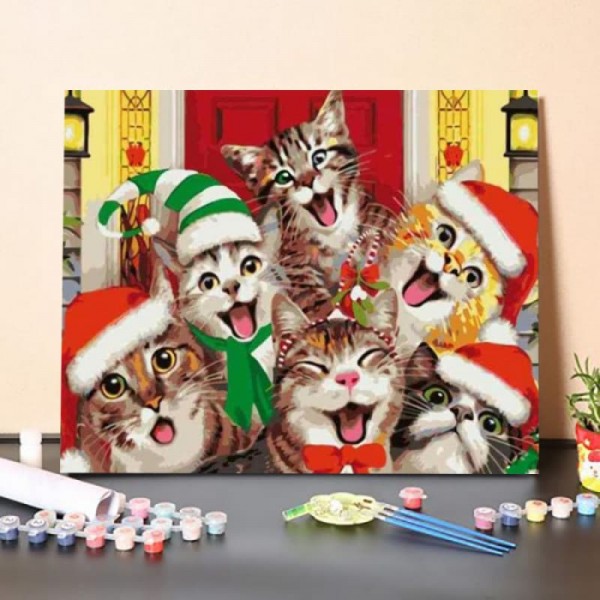 Paint By Numbers Kit -Six Christmas