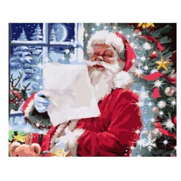 Letter To Santa Claus Diy Paint By Numbers Kits
