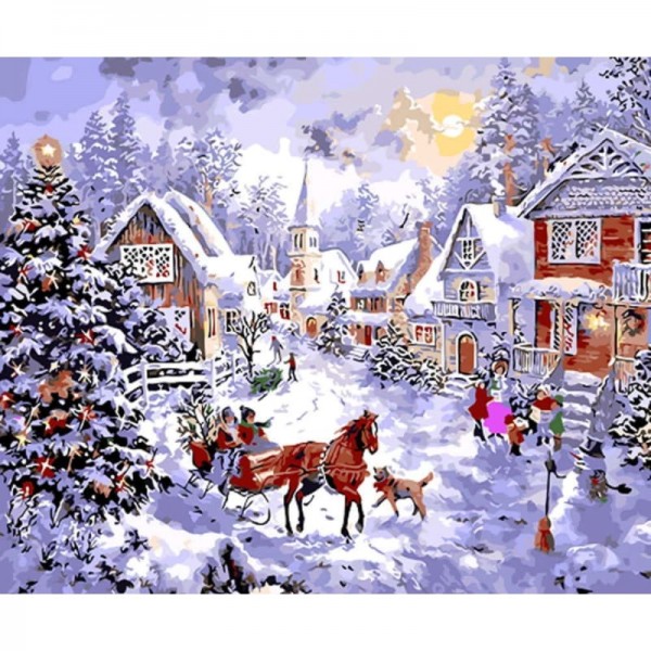 Order Christmas Diy Paint By Numbers Kits